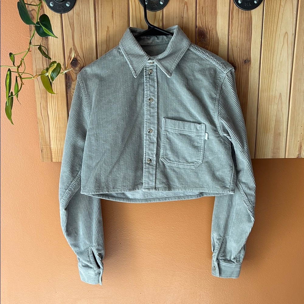TNA Aritzia Corduroy Cropped Jacket